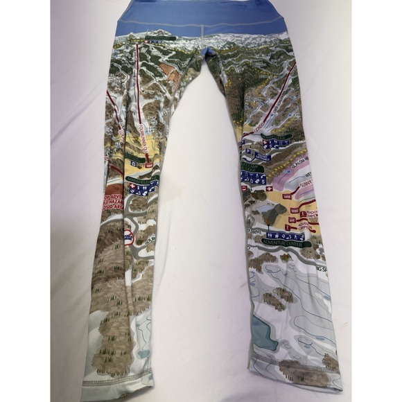 July Five Pants - Mountain Legs By July Five Leggings Stowe Mountain Resort Size Medium Snow